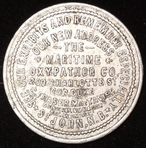 Maritime Oxypathor Co coin close up of side a